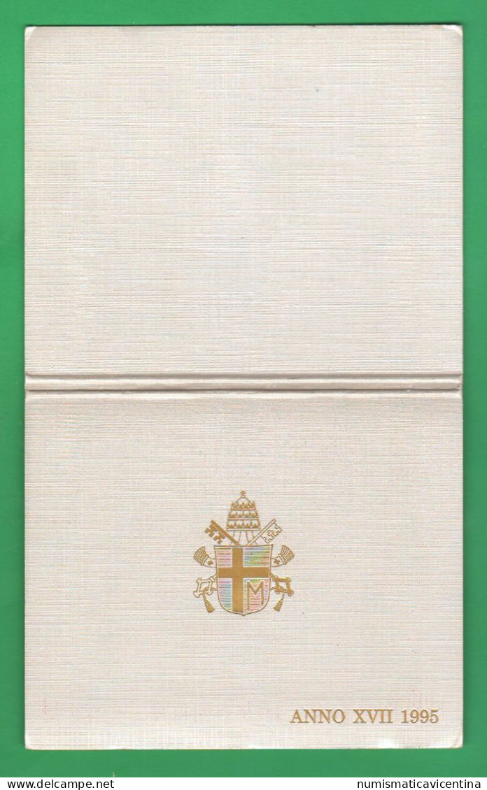 Vaticano Serie 1995 Wojtyla Pope Vatikan City Anno XVII° UNC Divisionale 7 Valori - Vaticaanstad