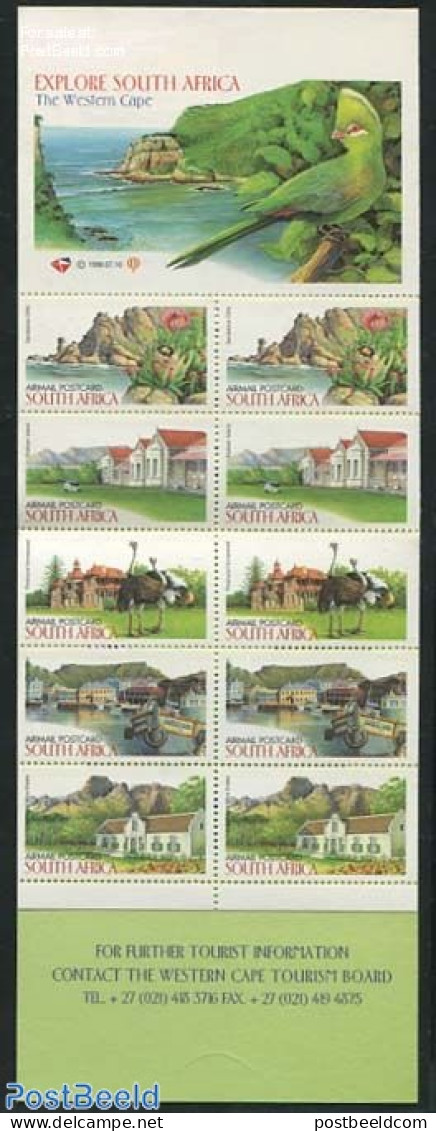 South Africa 1998 Western Cape Province Booklet, Mint NH, Nature - Transport - Various - Birds - Flowers & Plants - St.. - Ungebraucht