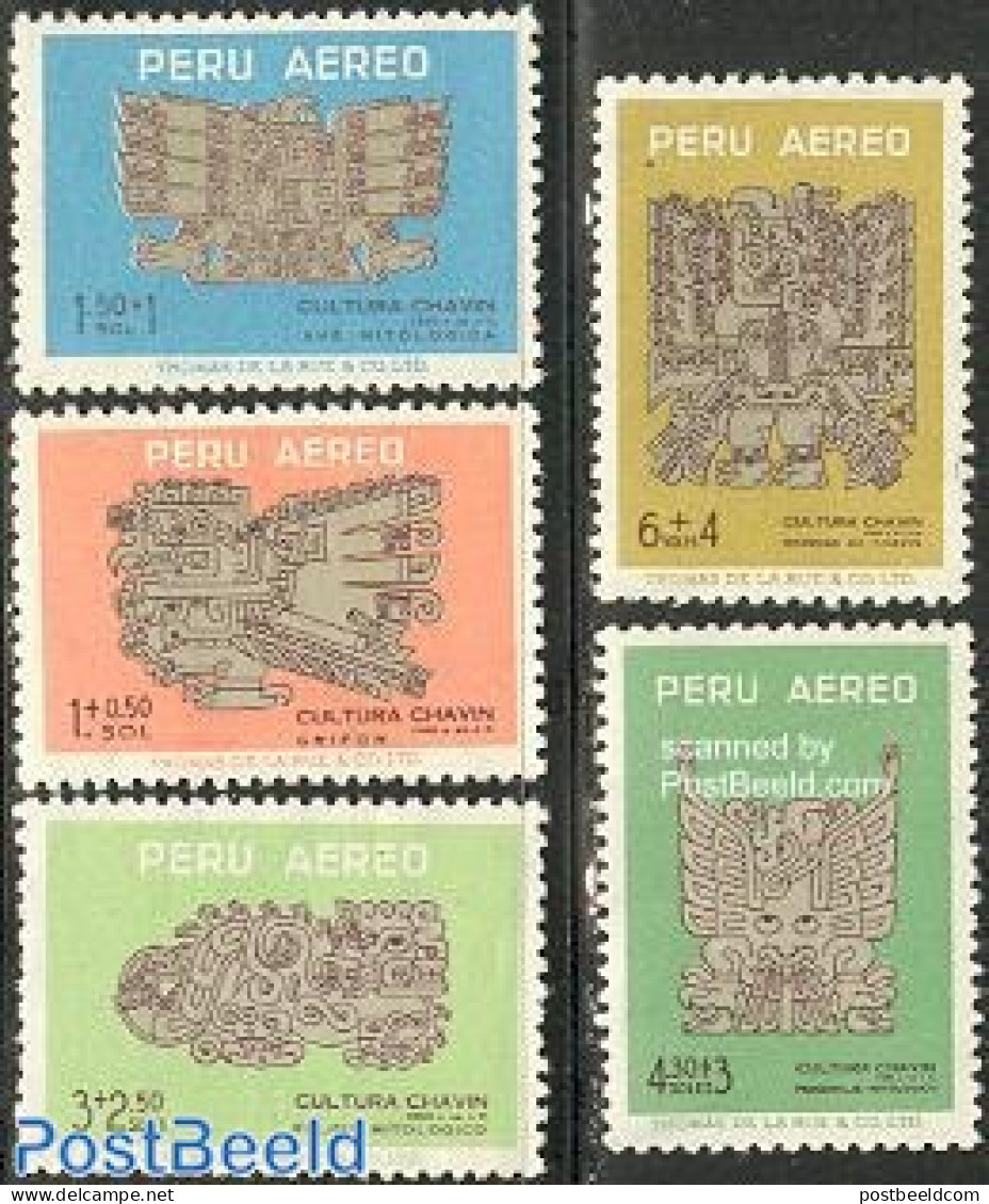 Peru 1963 Archaeology 5v, Mint NH, History - Archaeology - Archeologia