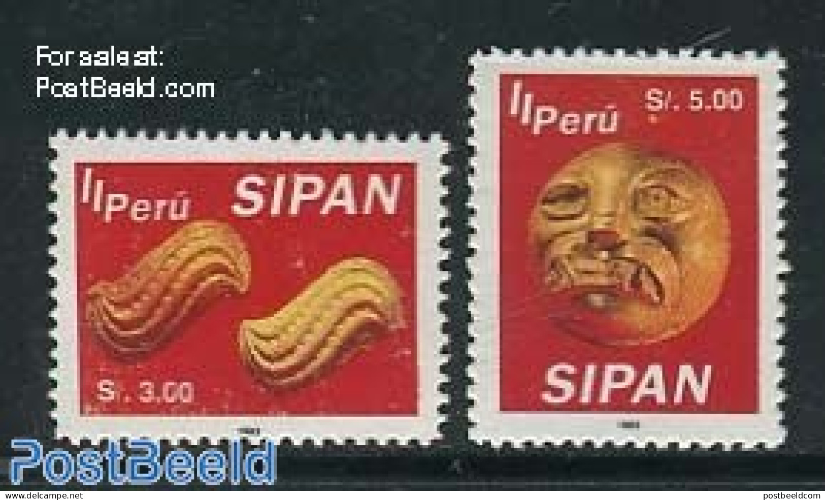 Peru 1994 Sipan Culture 2v, Mint NH, History - Archaeology - Arqueología