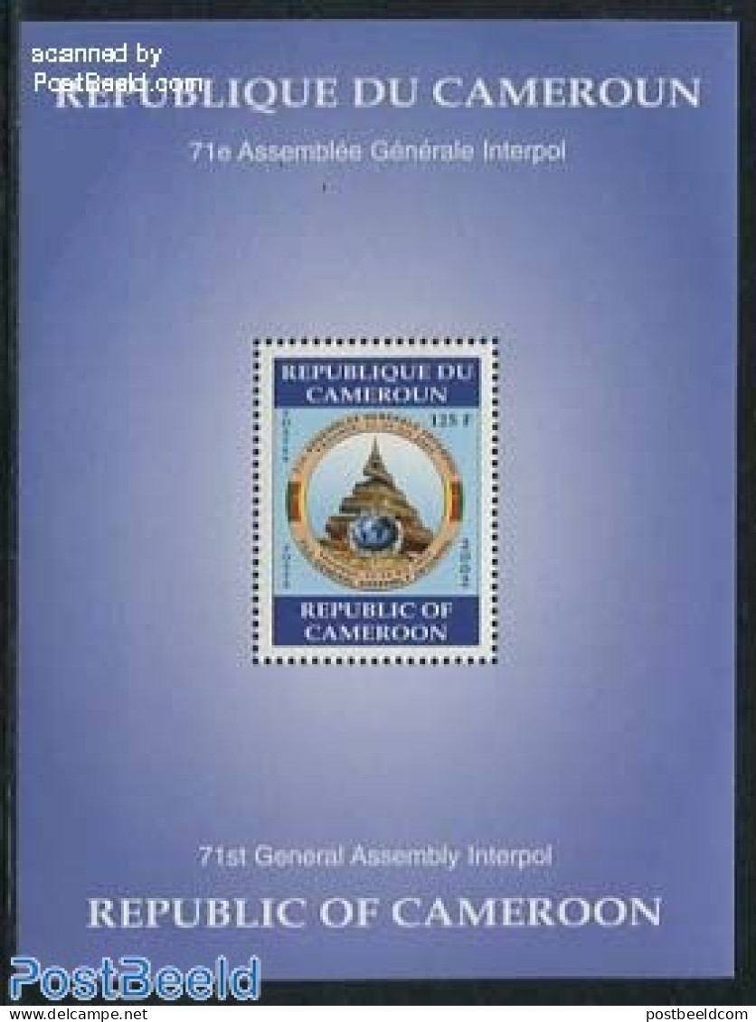 Cameroon 2002 Interpol S/s, Mint NH, Various - Police - Polizia – Gendarmeria