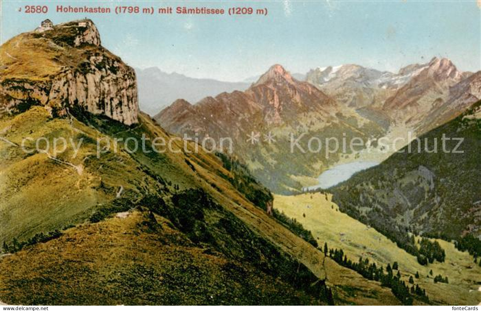 13794941 Appenzell IR Hohenkasten Mit Saembtissee Appenzeller Alpen Appenzell IR - Autres & Non Classés