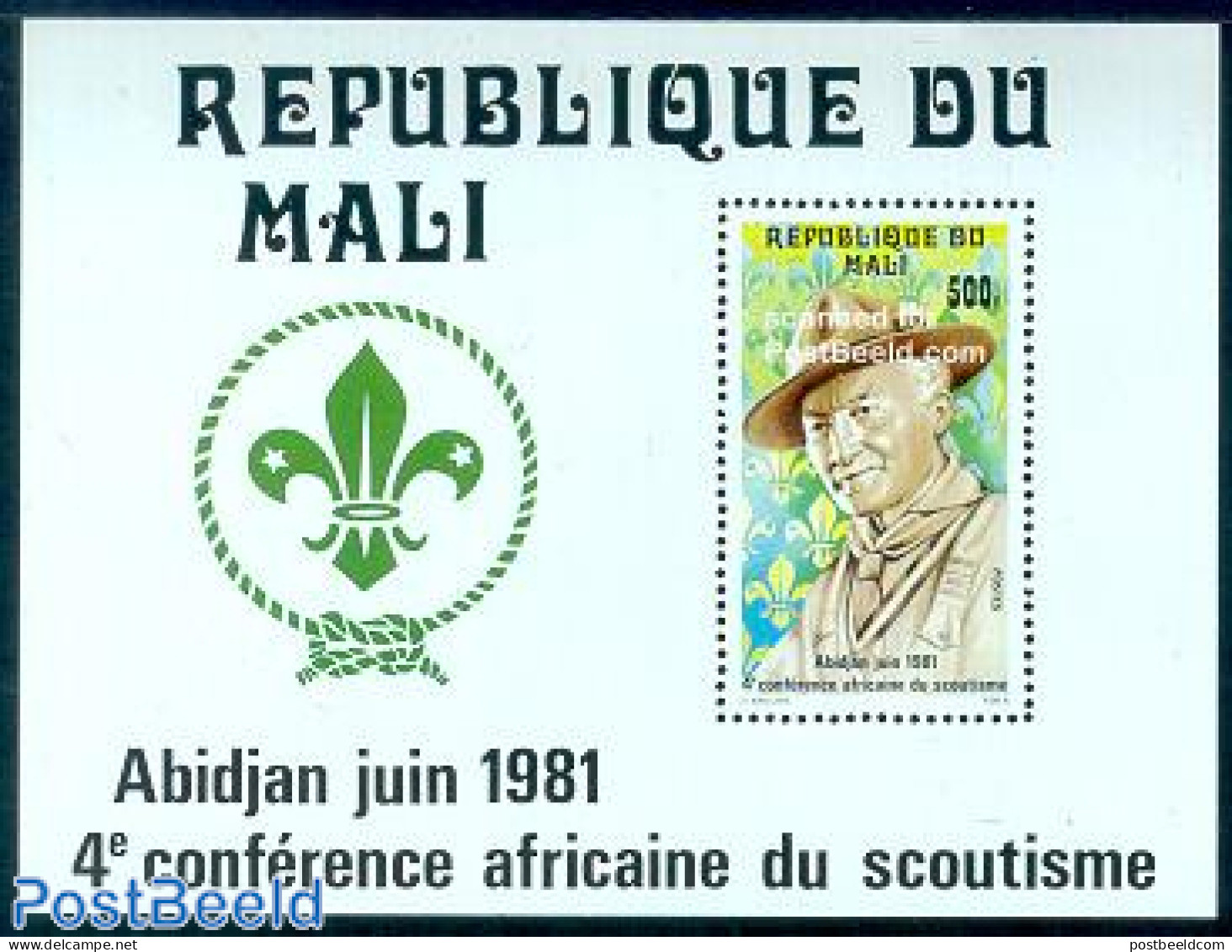 Mali 1981 African Scouting S/s, Mint NH, Sport - Scouting - Mali (1959-...)
