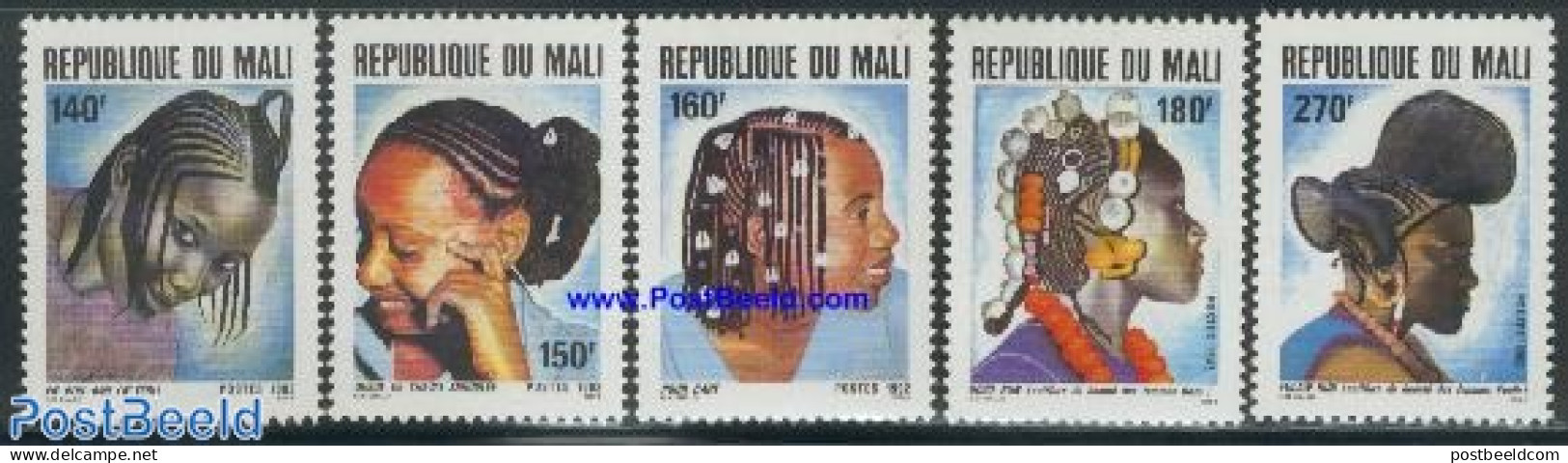 Mali 1982 Hair Dressings 5v, Mint NH, Various - Costumes - Disfraces