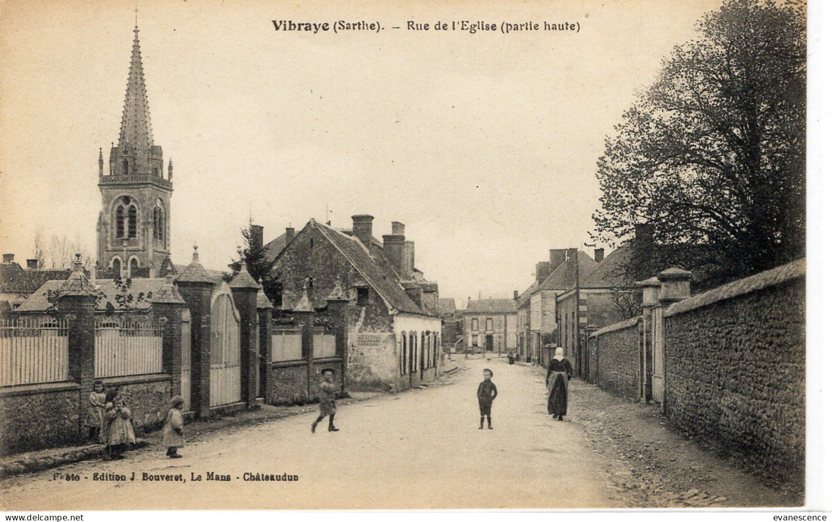 Vibraye : Rue De L'église   ///  REF Avril 24 ///  BO.72 - Vibraye