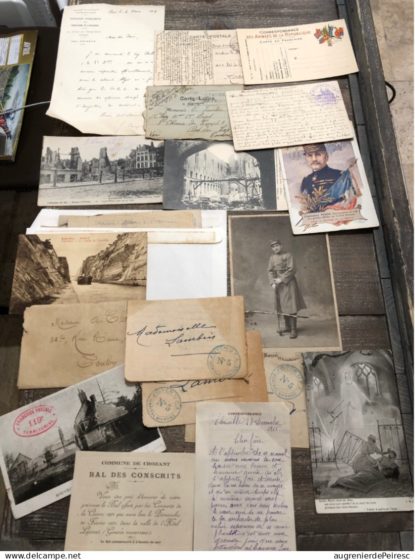 Lot De Photos, Lettres Et Cartes 14-18 - 1914-18