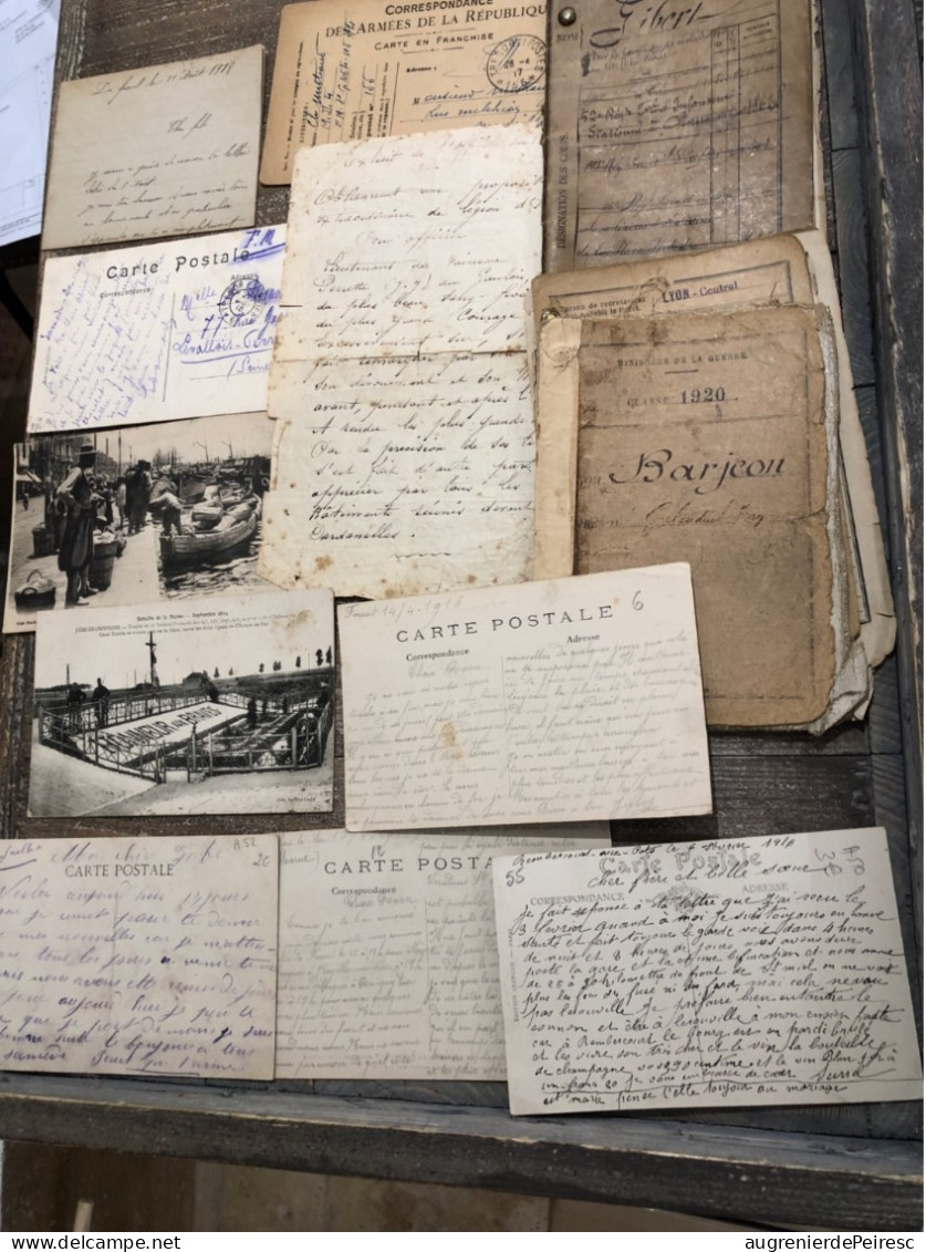 Lot De Photos, Lettres Et Cartes 14-18 - 1914-18