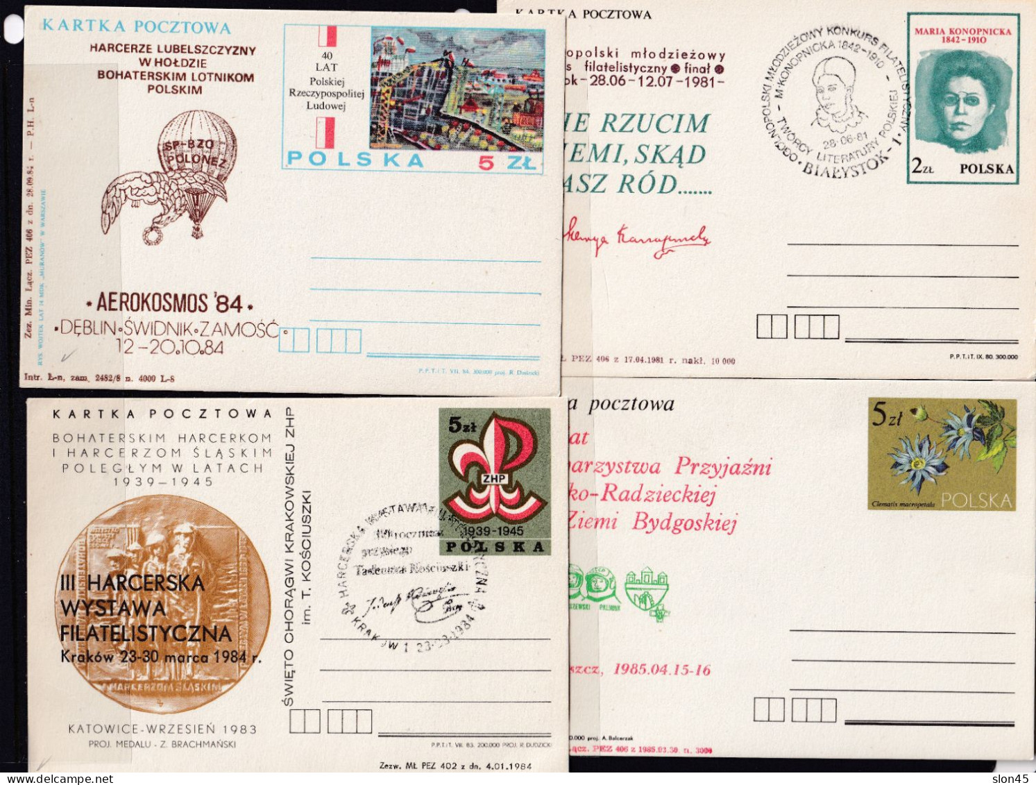 Poland 10 Postal Stationary Cards Special Cancel 16119 - Polen