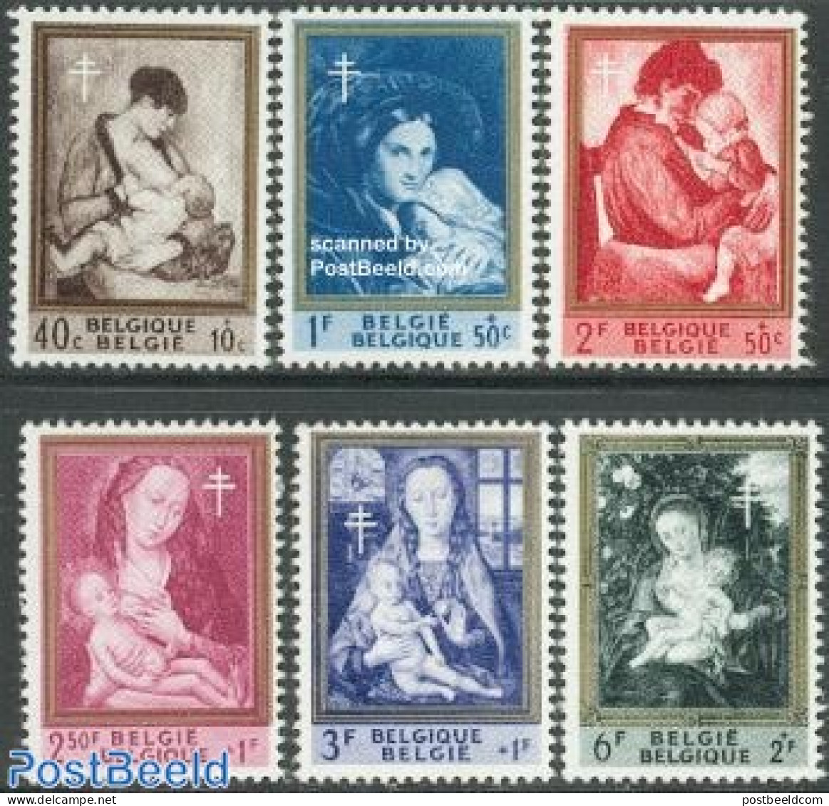Belgium 1961 Anti Tuberculosis, Paintings 6v, Mint NH, Health - Anti Tuberculosis - Art - Paintings - Rubens - Unused Stamps