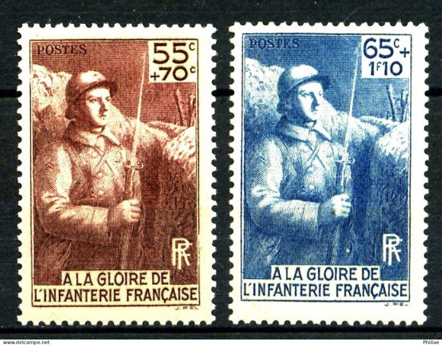 386 / 387 - Paire Infanterie - Neufs N** - TB - Nuevos