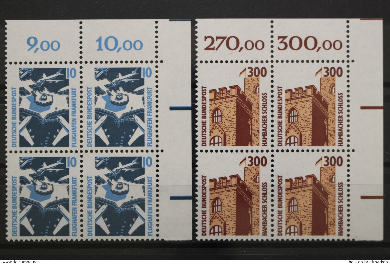 Deutschland, MiNr. 1347-1348, Viererblöcke, Ecken Re. Oben, Postfrisch - Unused Stamps