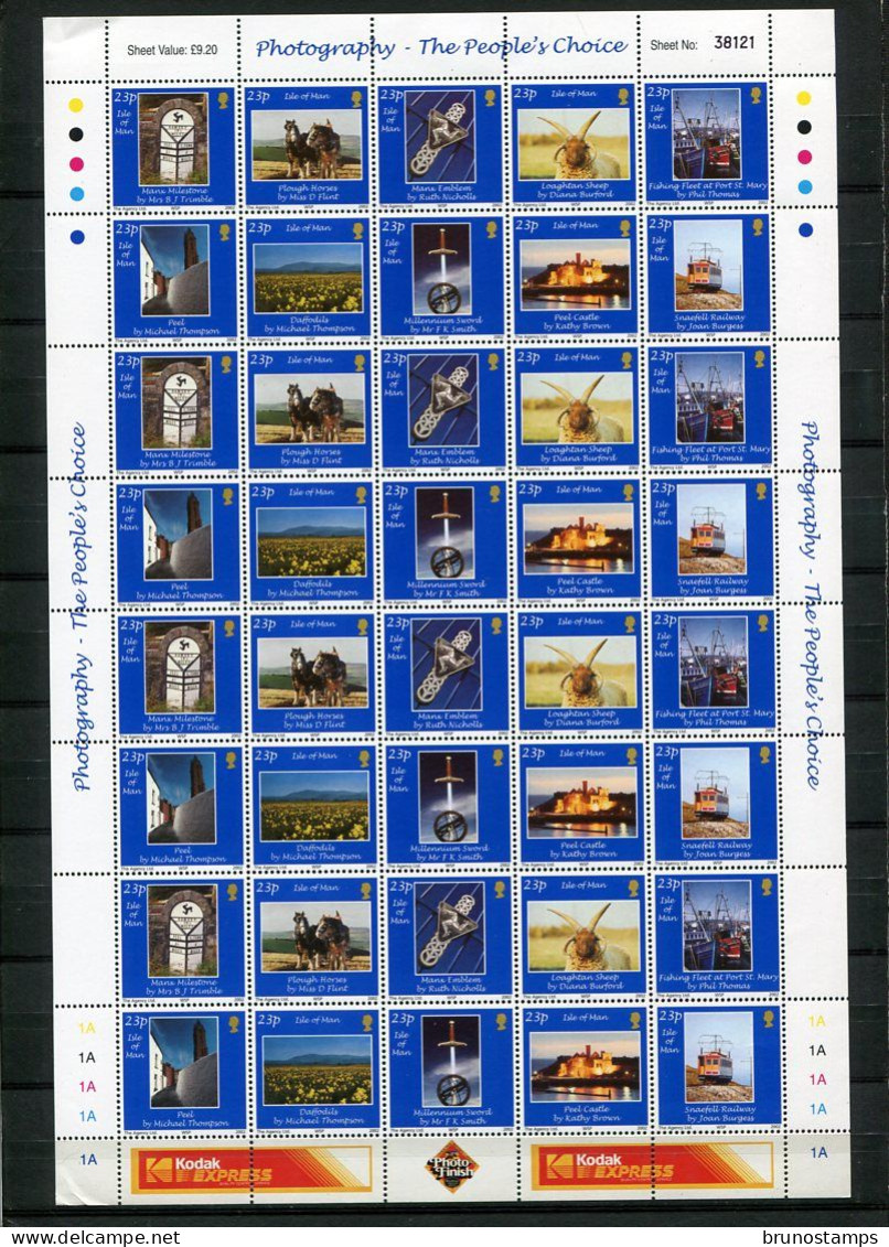 ISLE OF MAN - 2002  PHOTOGRAPHY  2nd  SET  SHEETLET  MINT NH - Man (Ile De)