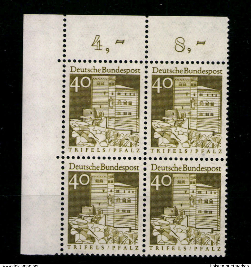 Deutschland (BRD), MiNr. 494, 4er Block Ecke Links Oben, Postfrisch - Altri & Non Classificati