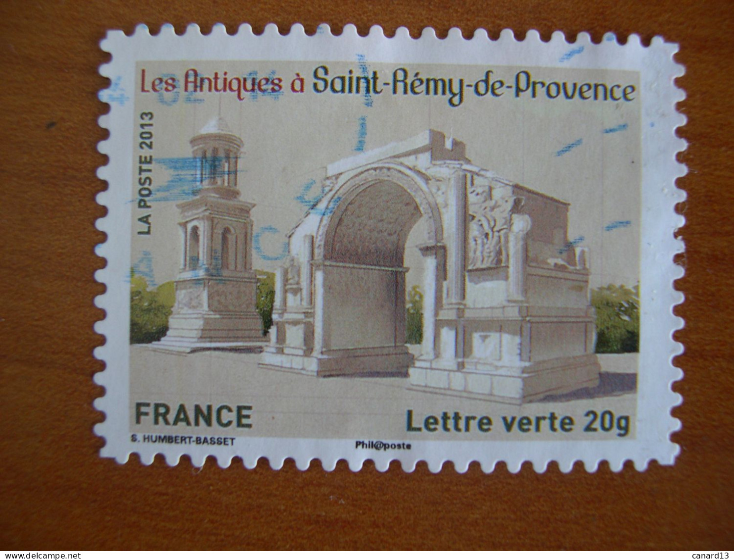 France Obl   N° 874  Cachet Rond Bleu - Usados