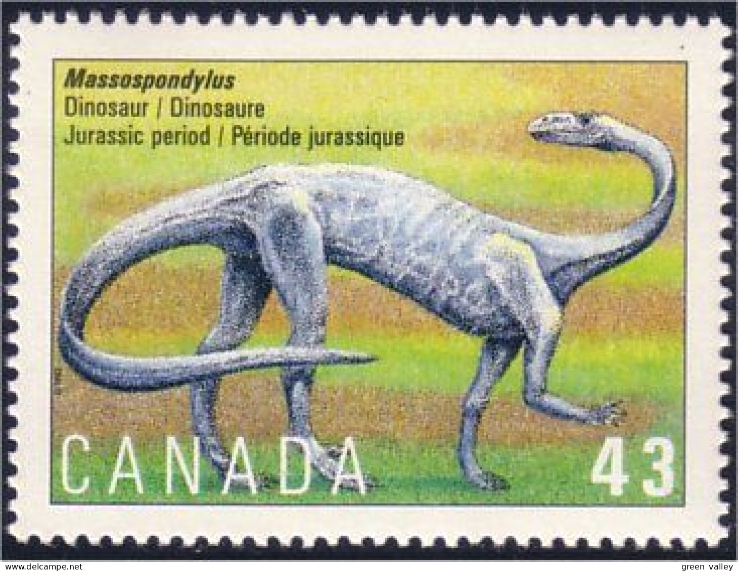 Canada Massospondylus Dinosaur MNH ** Neuf SC (C14-95a) - Unused Stamps