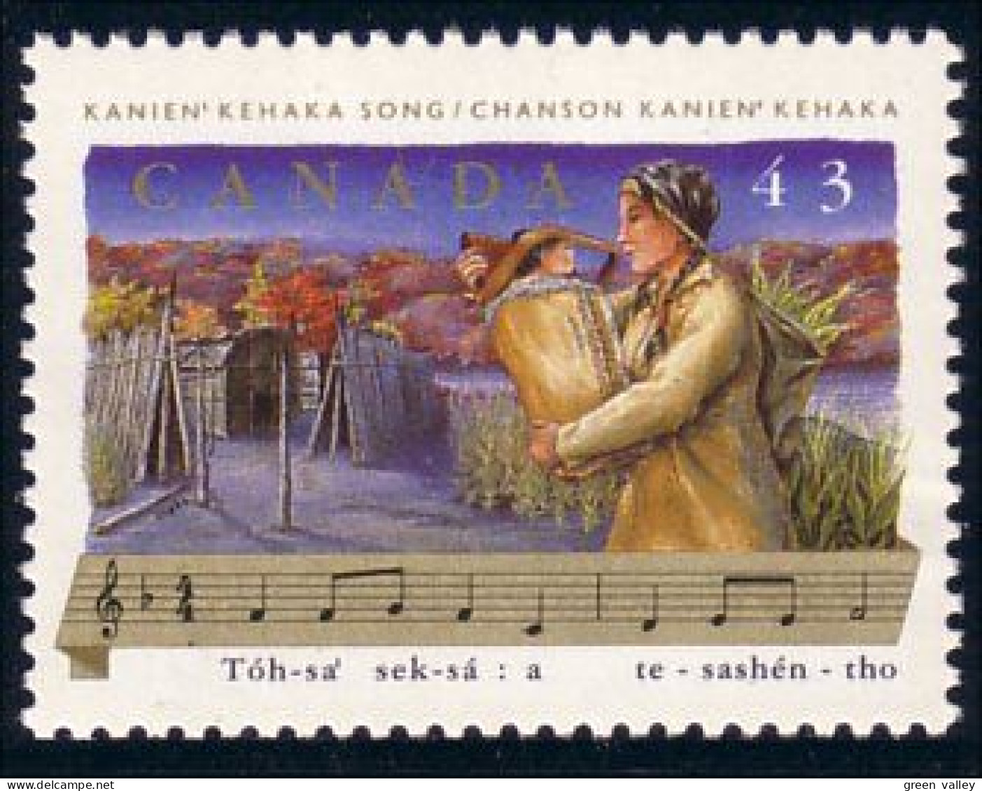 Canada Kanien Kehaka Song Music MNH ** Neuf SC (C14-94b) - Musique