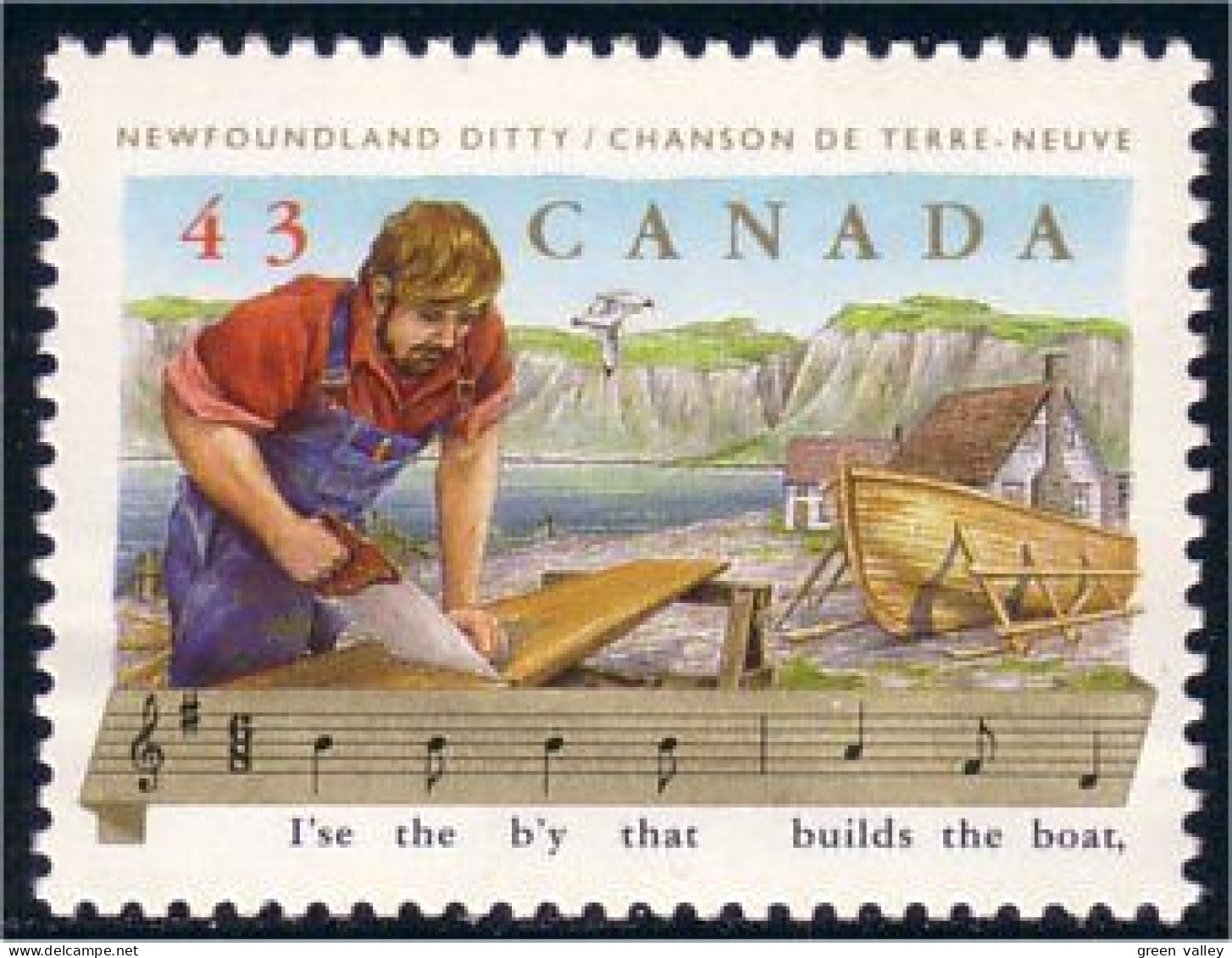 Canada Newfoundland Ditty Music MNH ** Neuf SC (C14-93a) - Ongebruikt