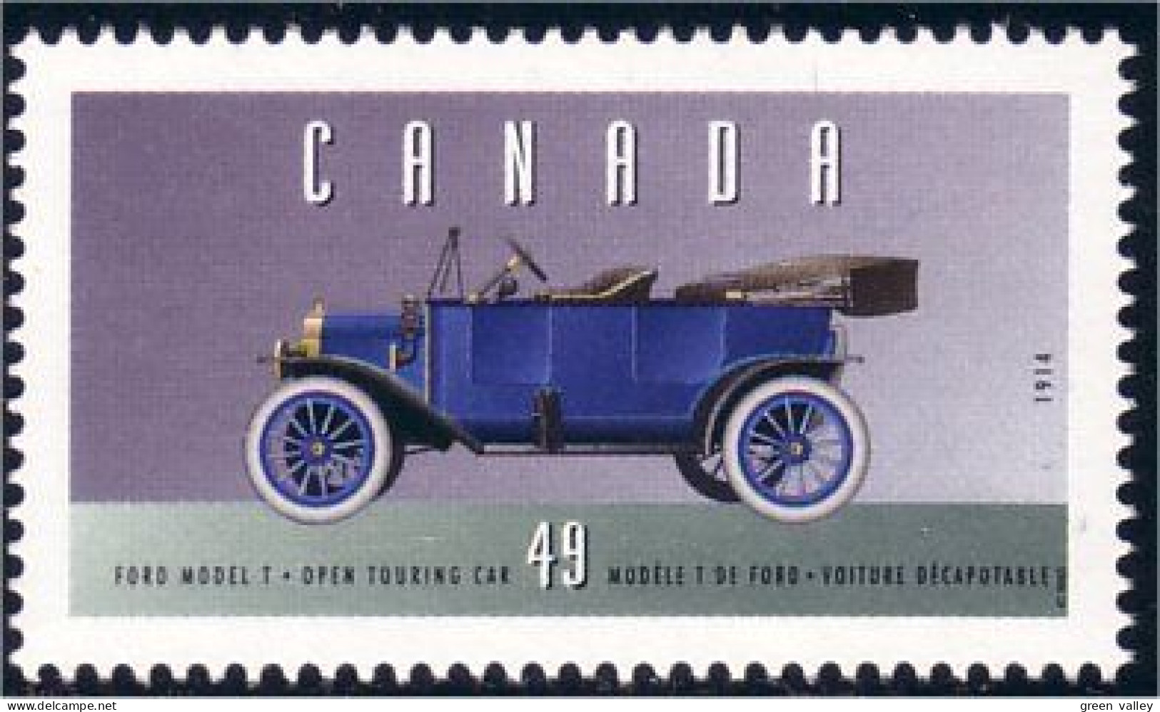 Canada Automobile Ford Model T Car MNH ** Neuf SC (C14-90c) - Ongebruikt