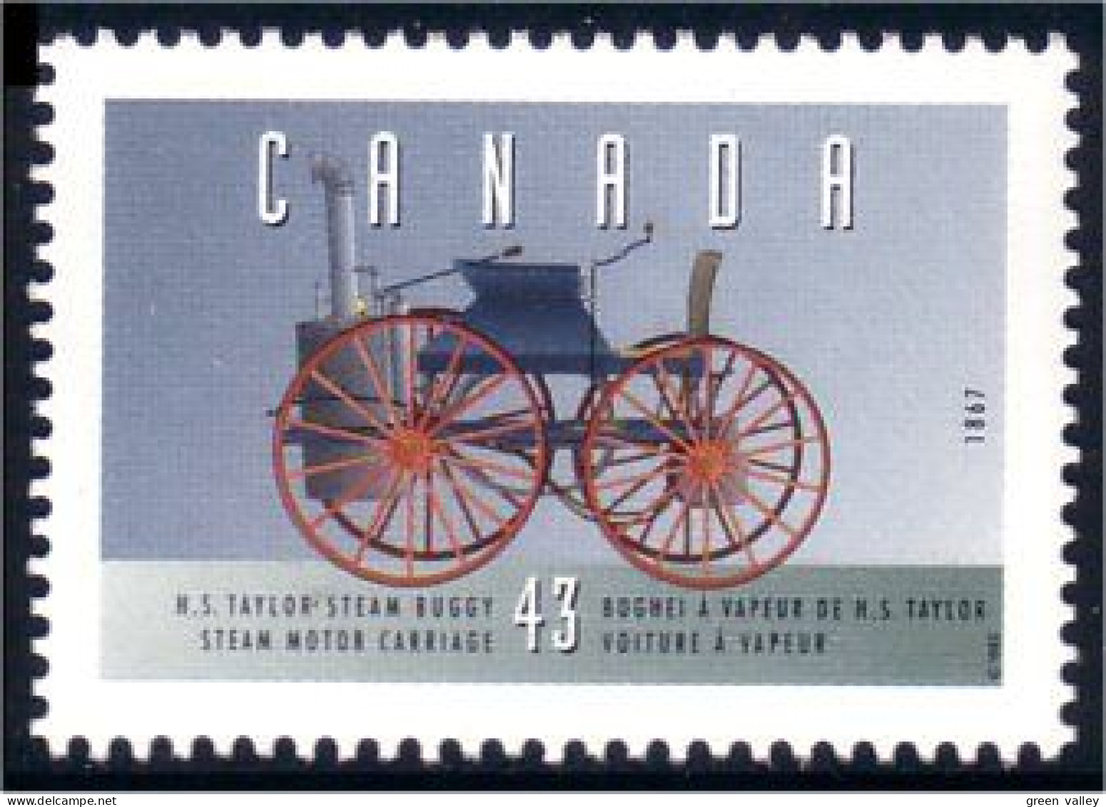 Canada Automobile HS Taylor Steam Buggy Car MNH ** Neuf SC (C14-90ac) - Auto's