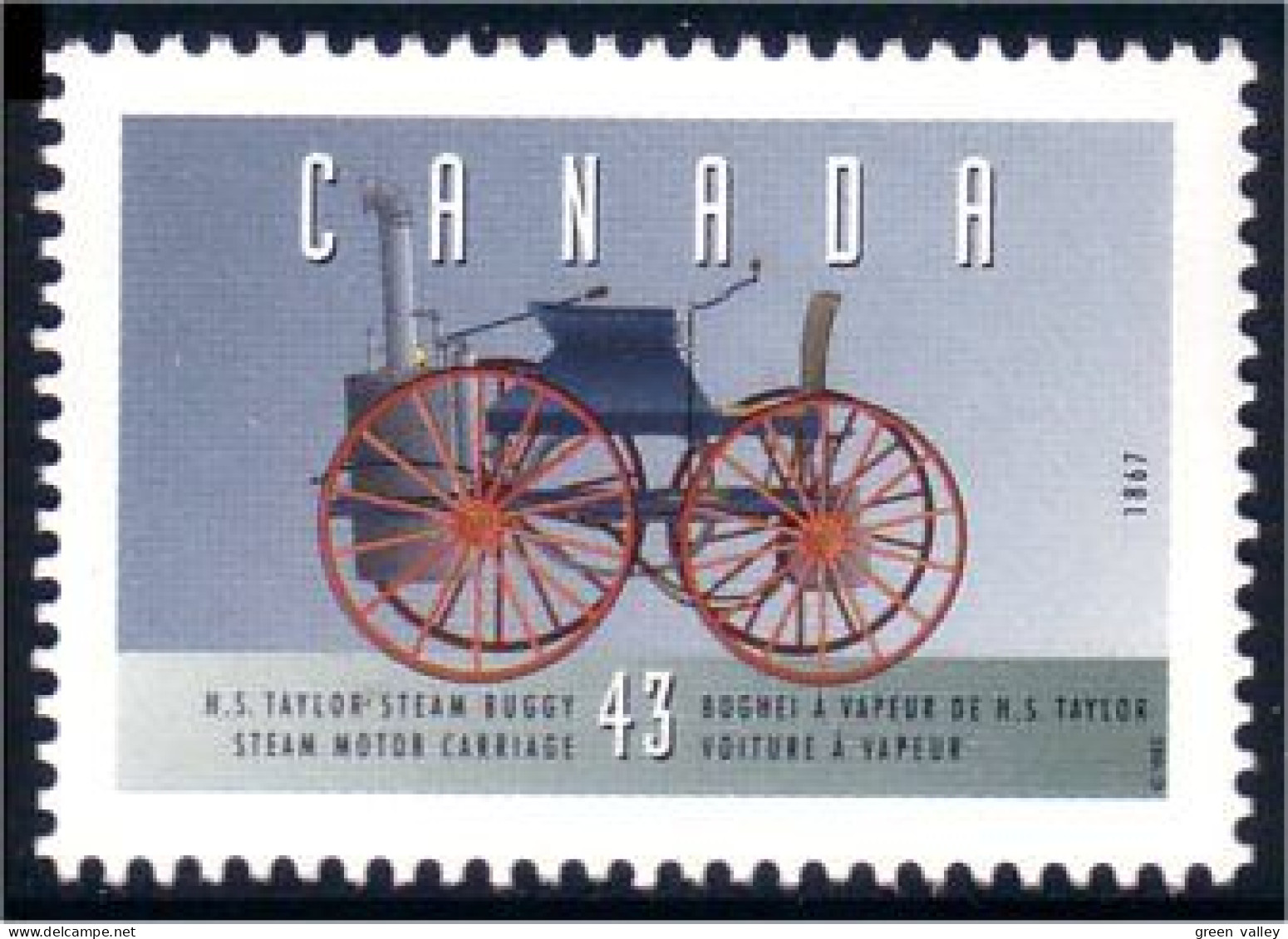 Canada Automobile HS Taylor Steam Buggy Car MNH ** Neuf SC (C14-90ab) - Cars