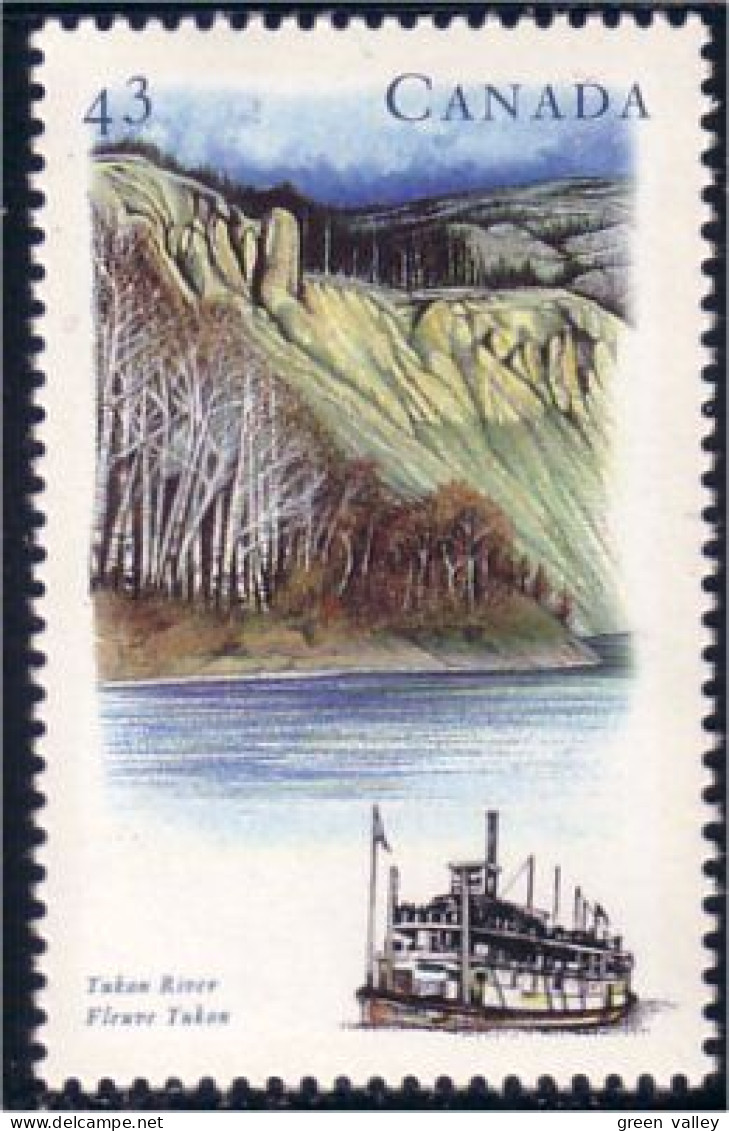 Canada Fleuve Yukon River Bateau Boat Schiffe MNH ** Neuf SC (C14-86b) - Ships