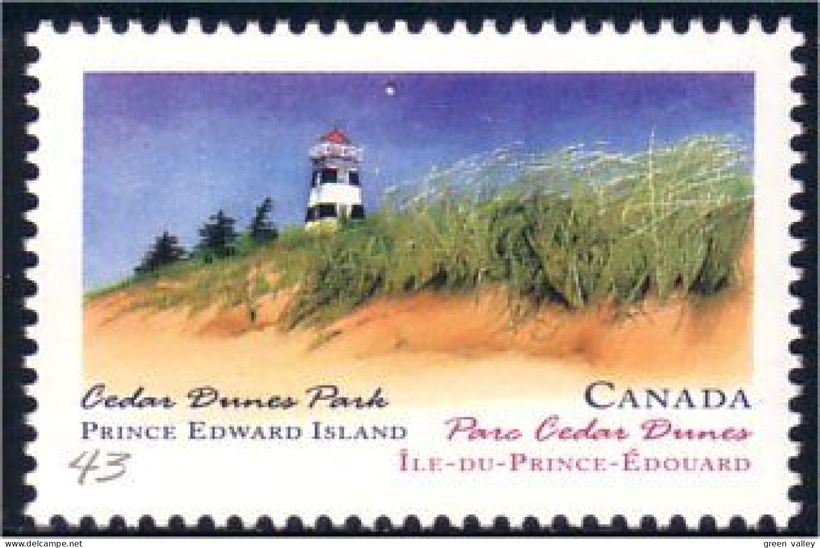 Canada Parc Cedar Dunes Park Phare Lighthouse MNH ** Neuf SC (C14-74c) - Environment & Climate Protection