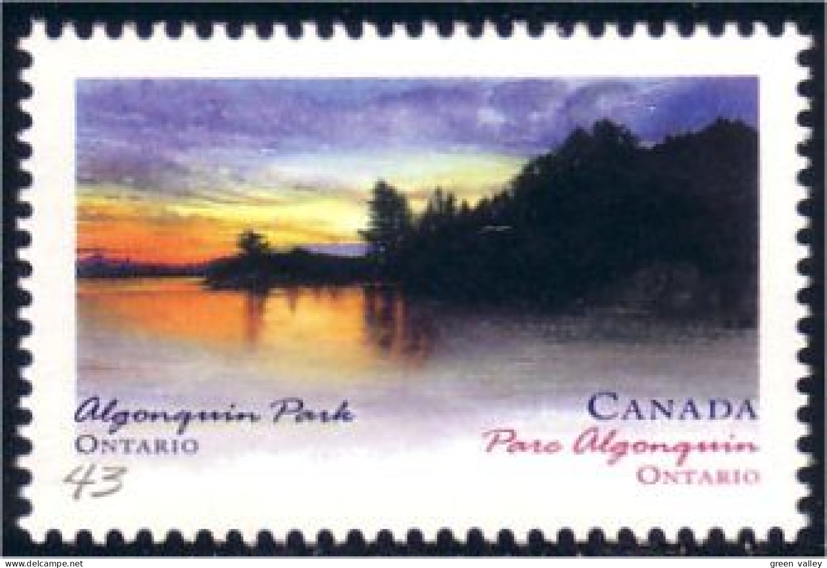 Canada Parc Algonquin Park MNH ** Neuf SC (C14-72b) - Protection De L'environnement & Climat