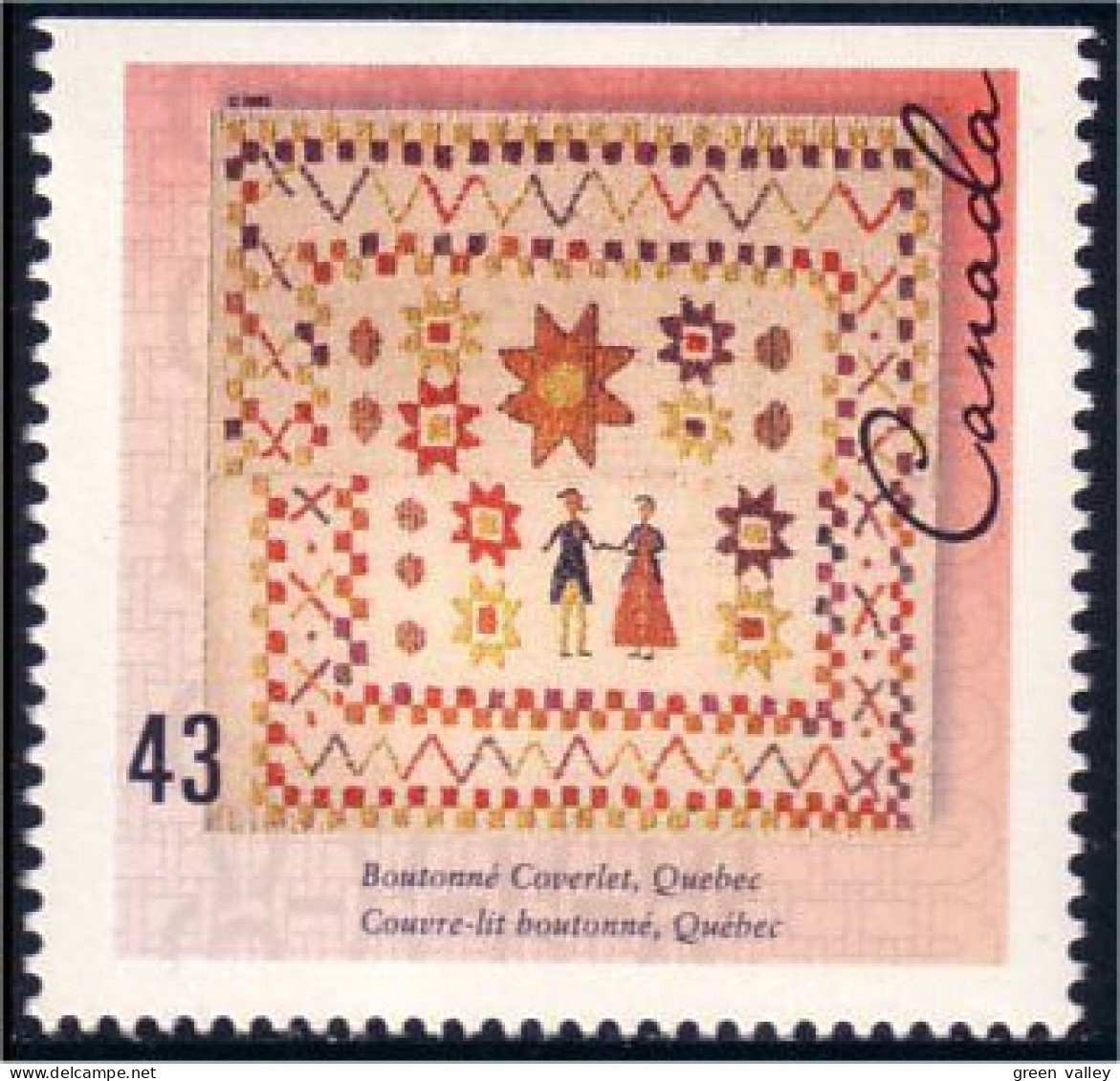 Canada Couvre-lit Boutonne Coverlet MNH ** Neuf SC (C14-65hb) - Tessili