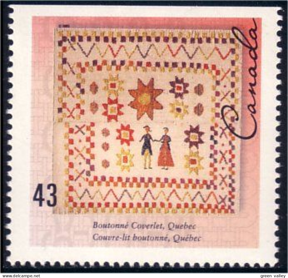 Canada Couvre-lit Boutonne Coverlet MNH ** Neuf SC (C14-65ha) - Neufs