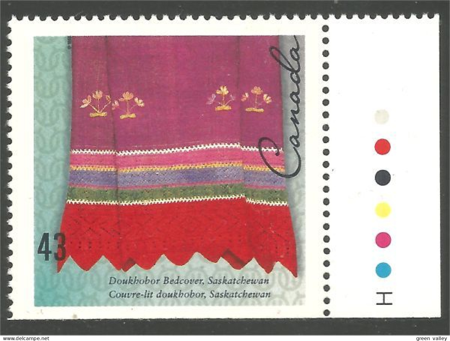 Canada Bedcover Couvre-lit MNH ** Neuf SC (C14-63bha) - Unused Stamps