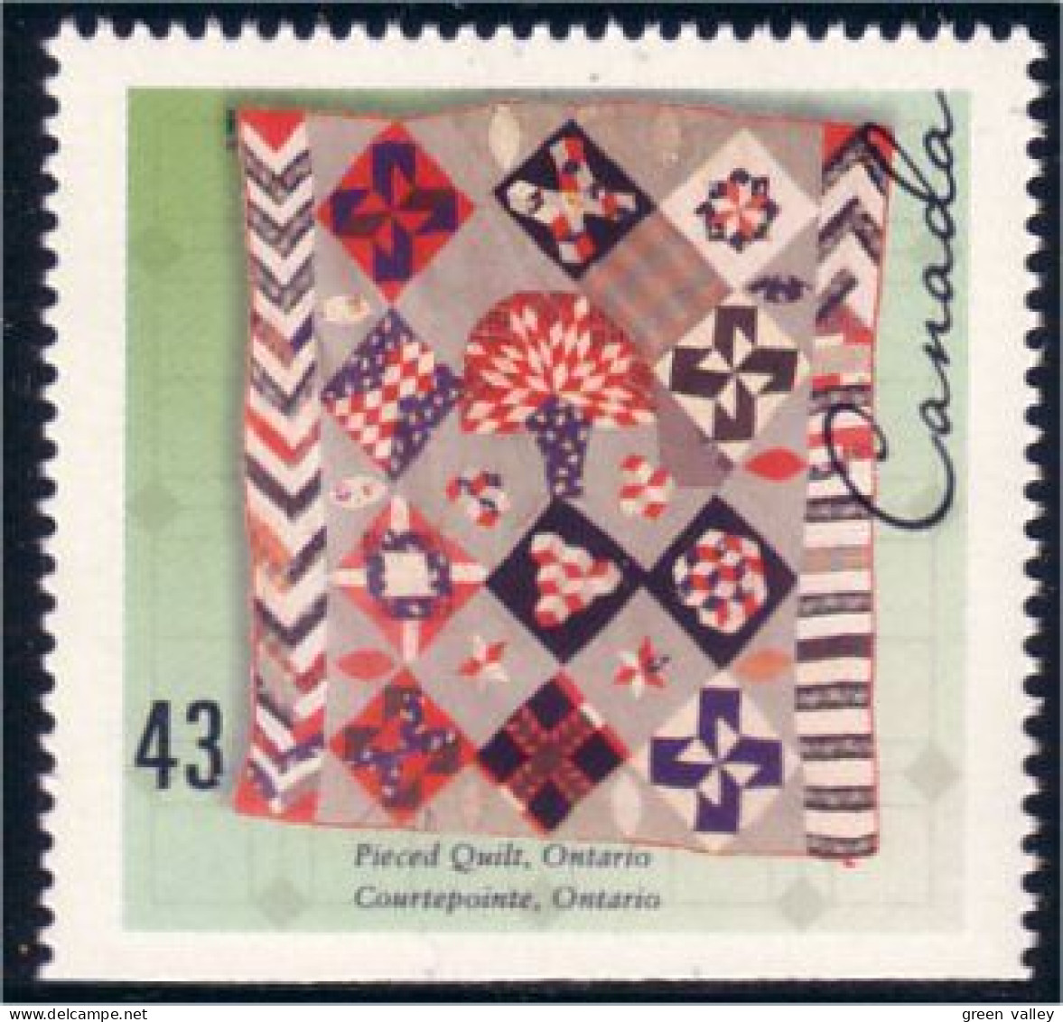 Canada Quilt Courtepointe MNH ** Neuf SC (C14-62bb) - Textile