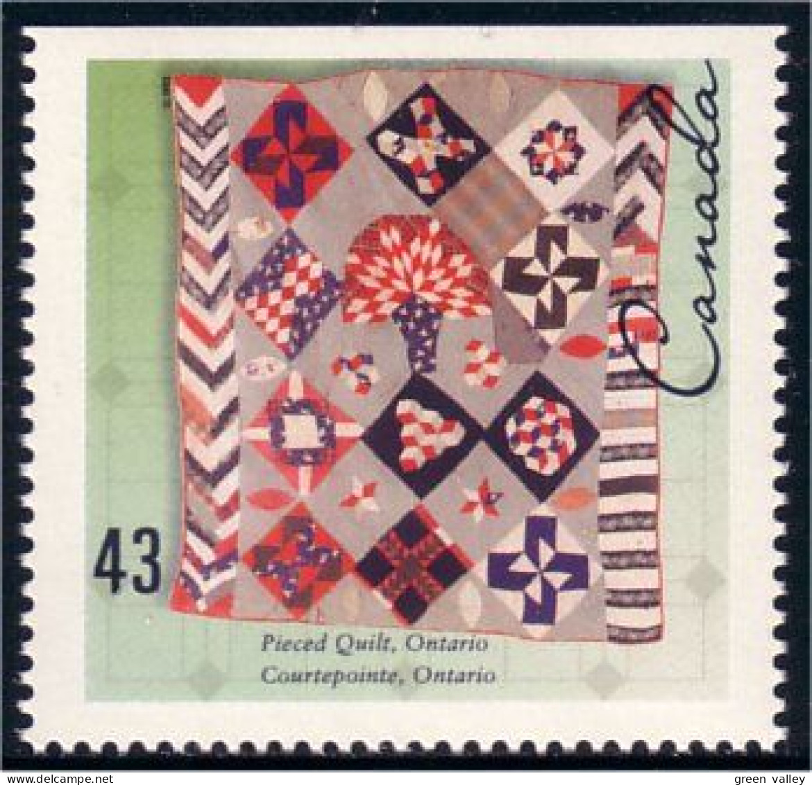 Canada Quilt Courtepointe MNH ** Neuf SC (C14-62hb) - Textil