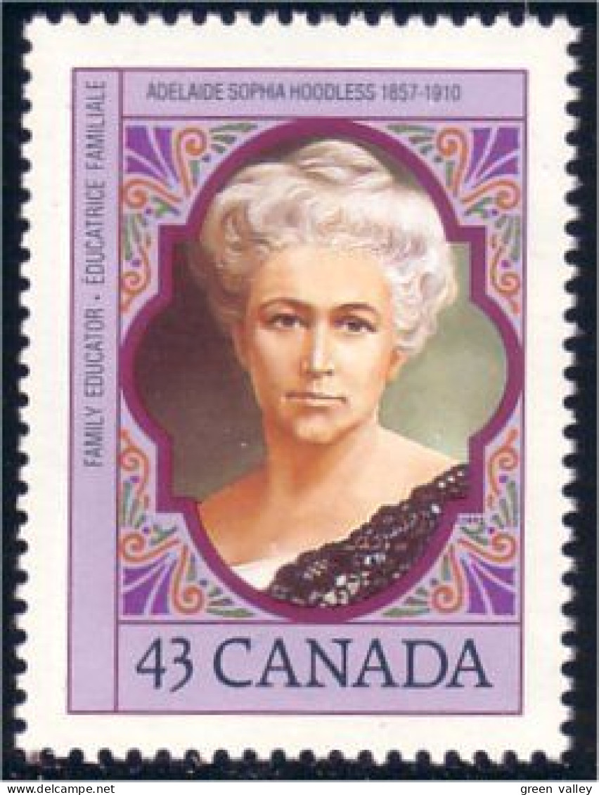 Canada Adelaide Hoodless Educatrice Family Educator MNH ** Neuf SC (C14-56b) - Mujeres Famosas