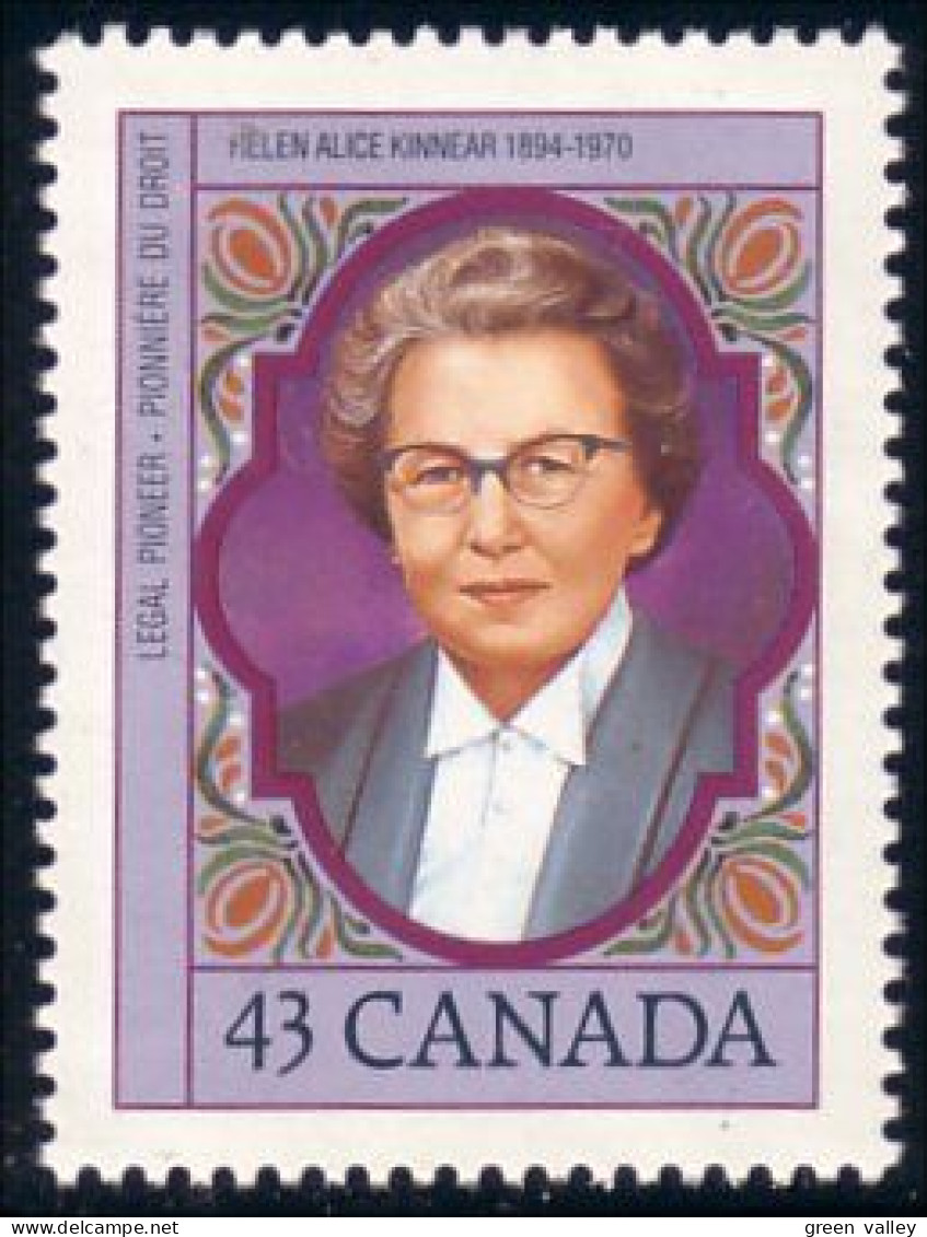 Canada Kinnear Lawyer Droit MNH ** Neuf SC (C14-59c) - Berühmte Frauen
