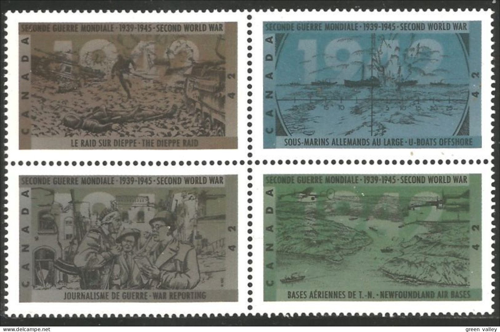 Canada 1942 WW2 War Guerre MNH ** Neuf SC (C14-49aa) - Neufs