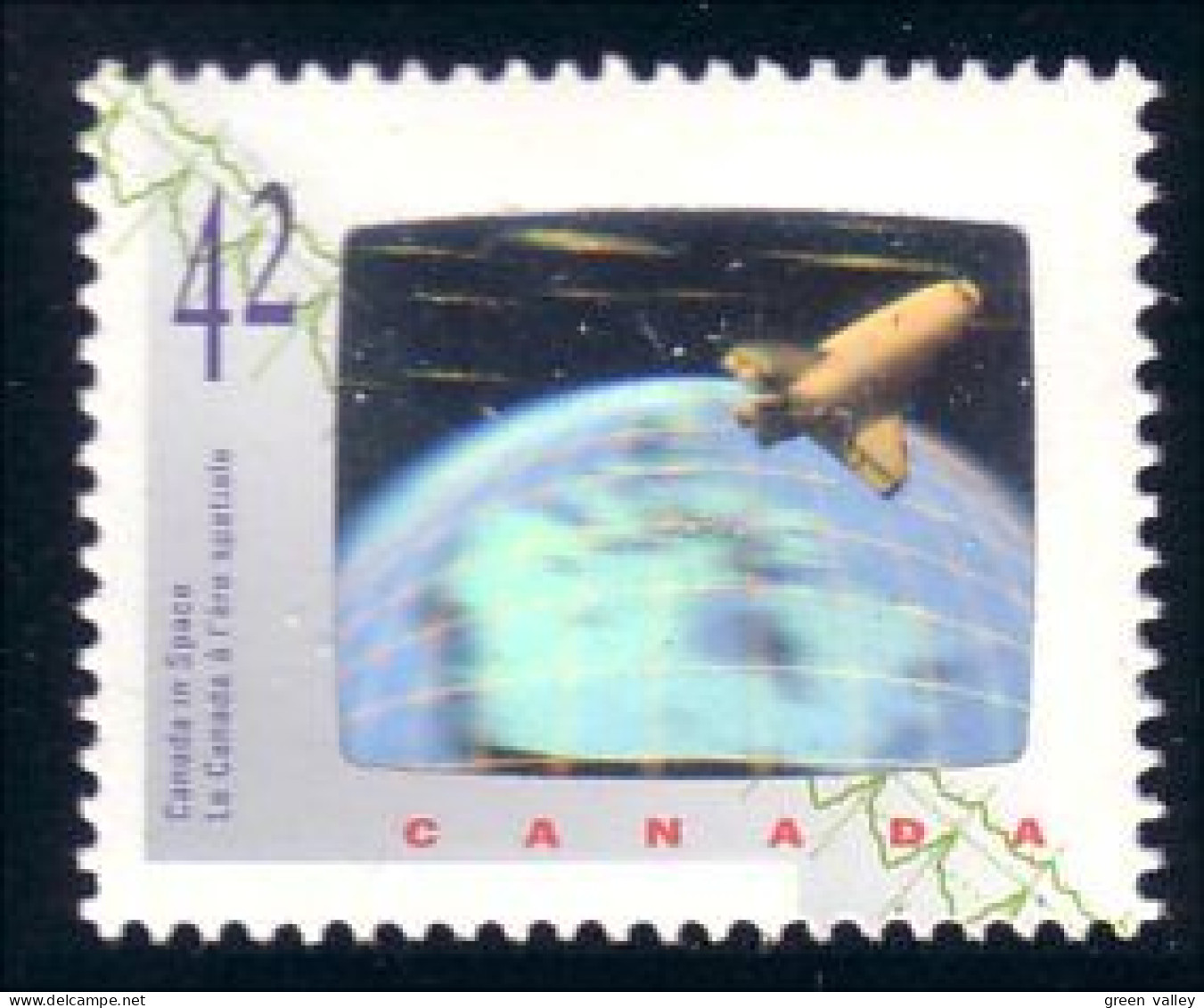 Canada Navette Spatiale Shuttle Hologramme MNH ** Neuf SC (C14-42a) - Unused Stamps