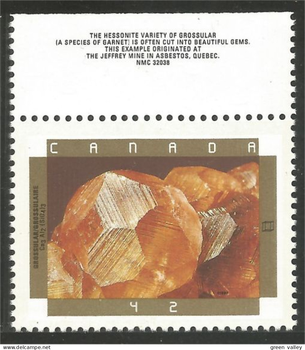 Canada Minerals Grossular Grossulaire MNH ** Neuf SC (C14-40h) - Unused Stamps