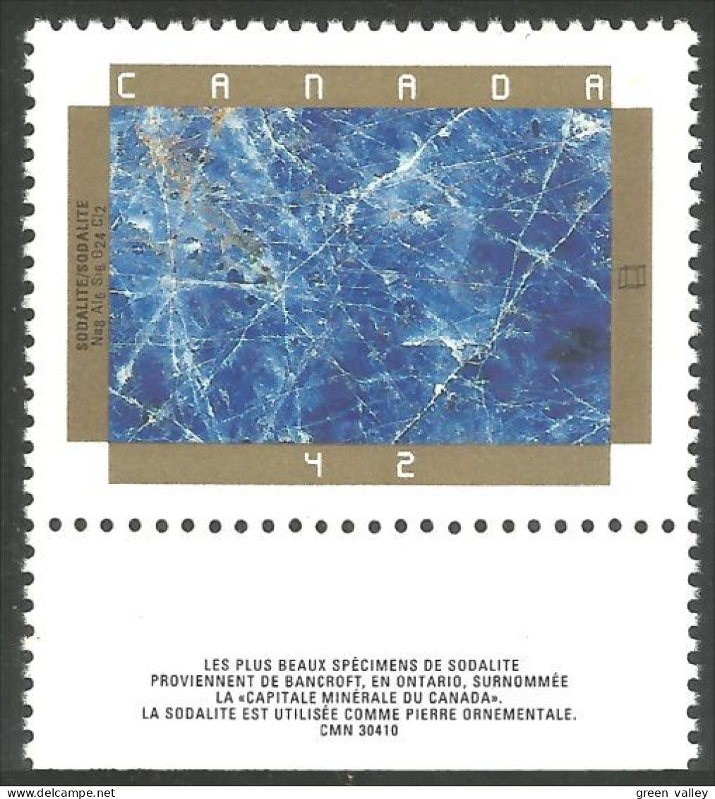 Canada Minerals Sodalite MNH ** Neuf SC (C14-37ba) - Nuevos