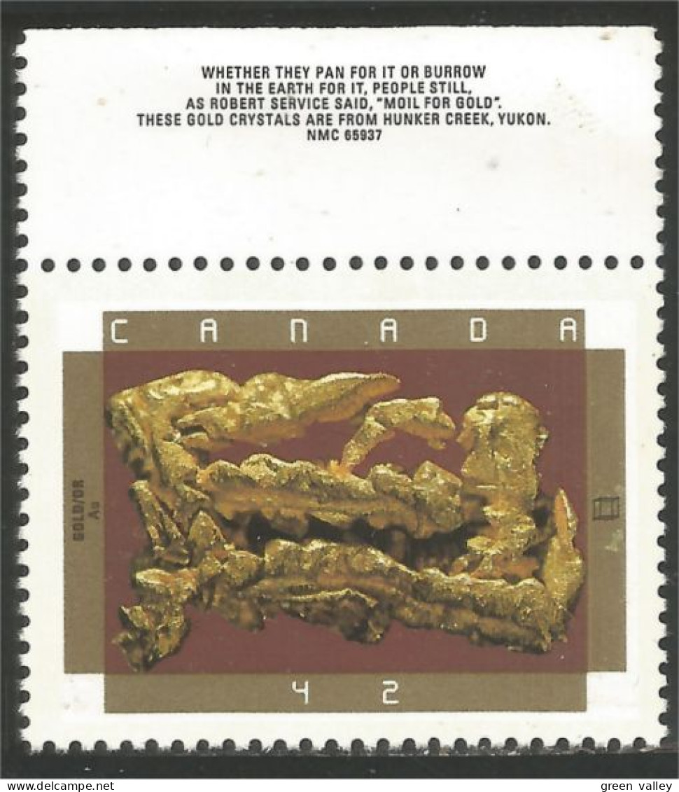 Canada Minerals Gold Nugget Pepite Or MNH ** Neuf SC (C14-38ha) - Unused Stamps