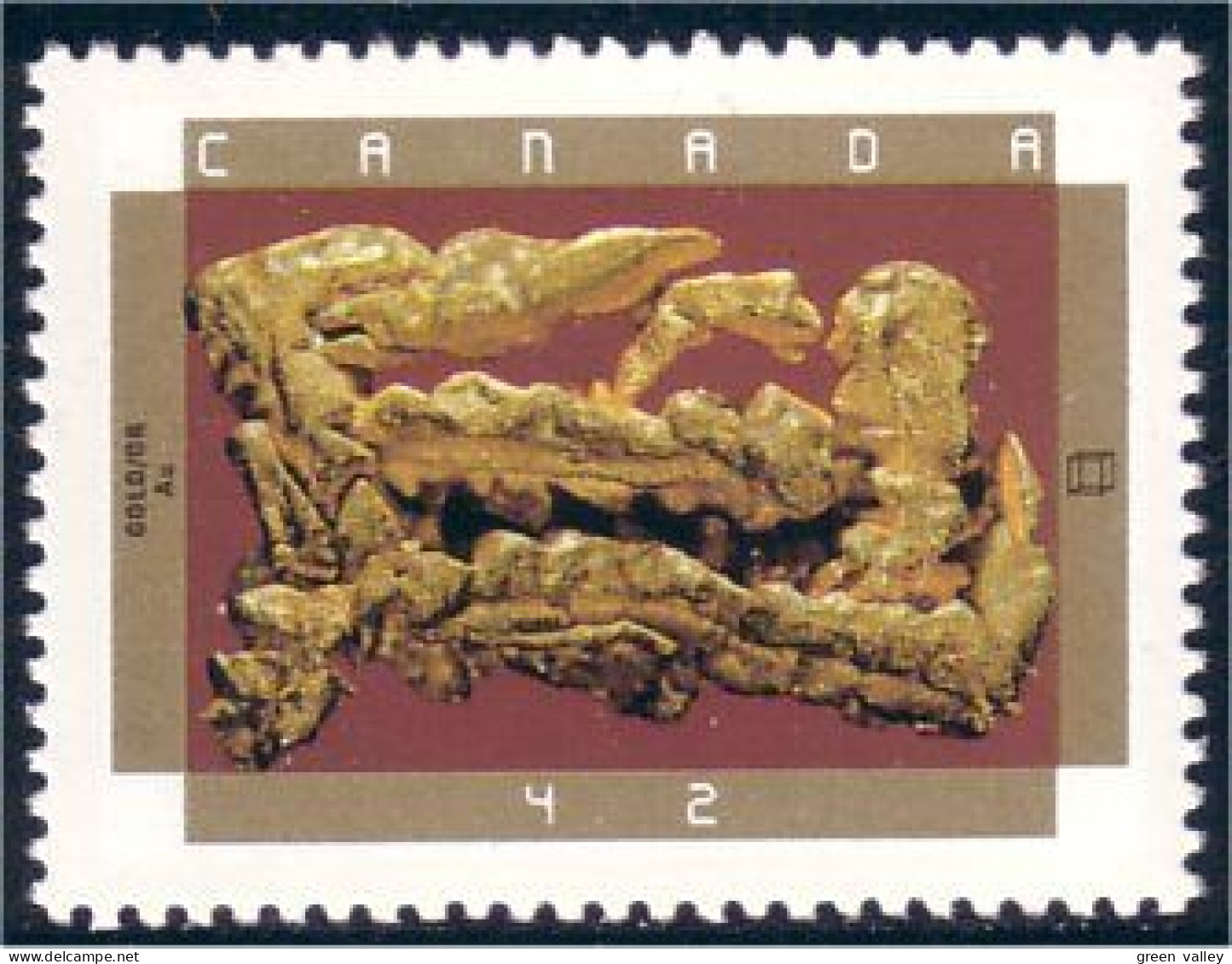 Canada Minerals Gold Nugget Pepite Or MNH ** Neuf SC (C14-38b) - Minerales