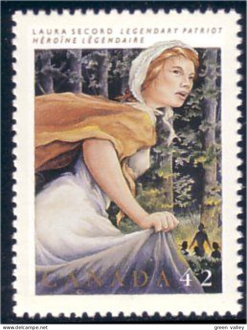 Canada Folklore Laura Secord Patriot Patriote MNH ** Neuf SC (C14-34a) - Nuovi