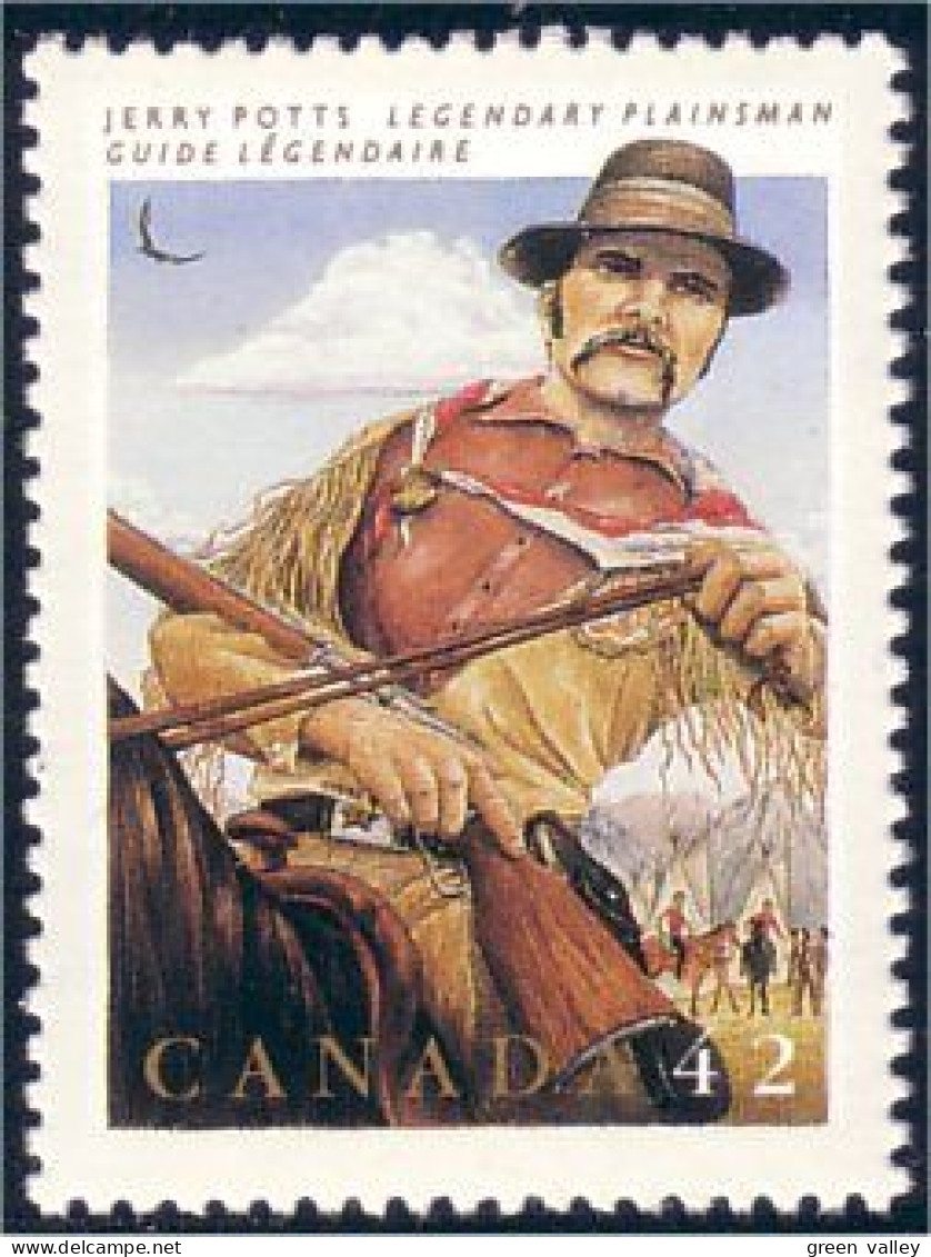 Canada Folklore Jerry Potts Fusil Carabine Rifle MNH ** Neuf SC (C14-32d) - Shooting (Weapons)