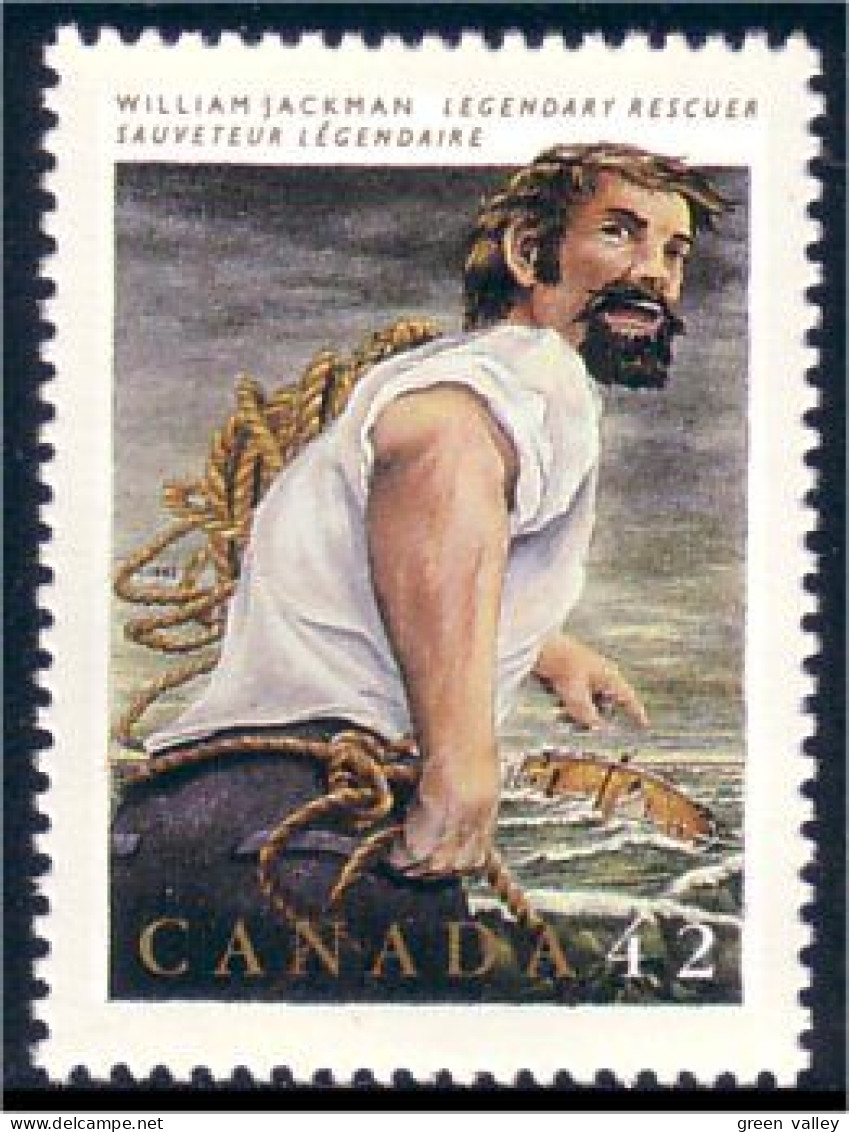 Canada Folklore William Jackman See Rescuer Sauveteur Mer MNH ** Neuf SC (C14-33a) - Neufs