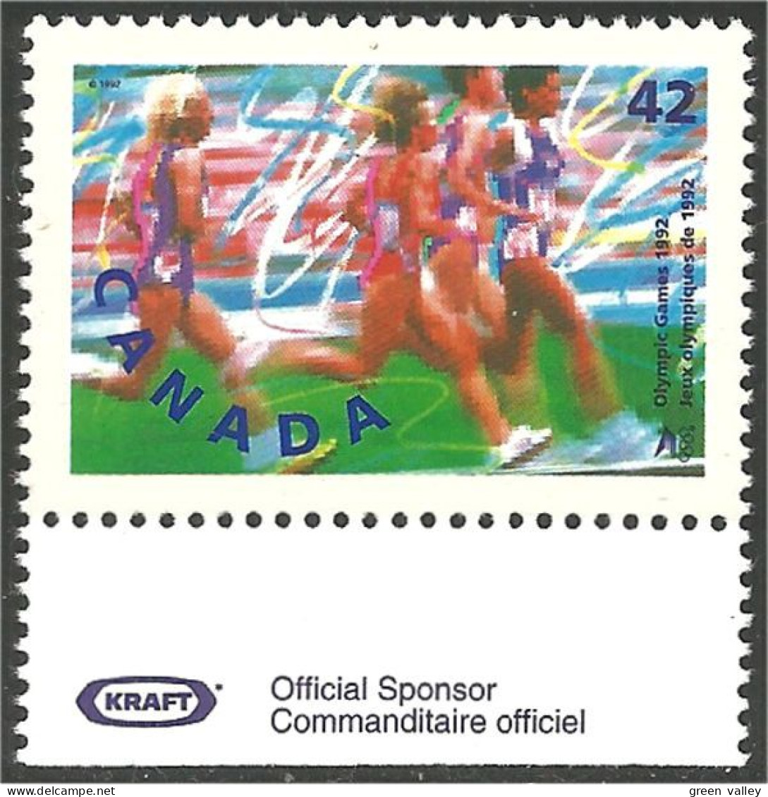 Canada Barcelone Track Field Athletisme KRAFT Official Sponsor MNH ** Neuf SC (C14-15a) - Unused Stamps