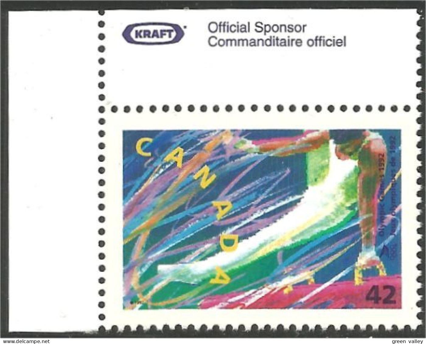 Canada Barcelone Gymnastique Gymnastics Commanditaire Officiel Kraft MNH ** Neuf SC (C14-14b) - Alimentación