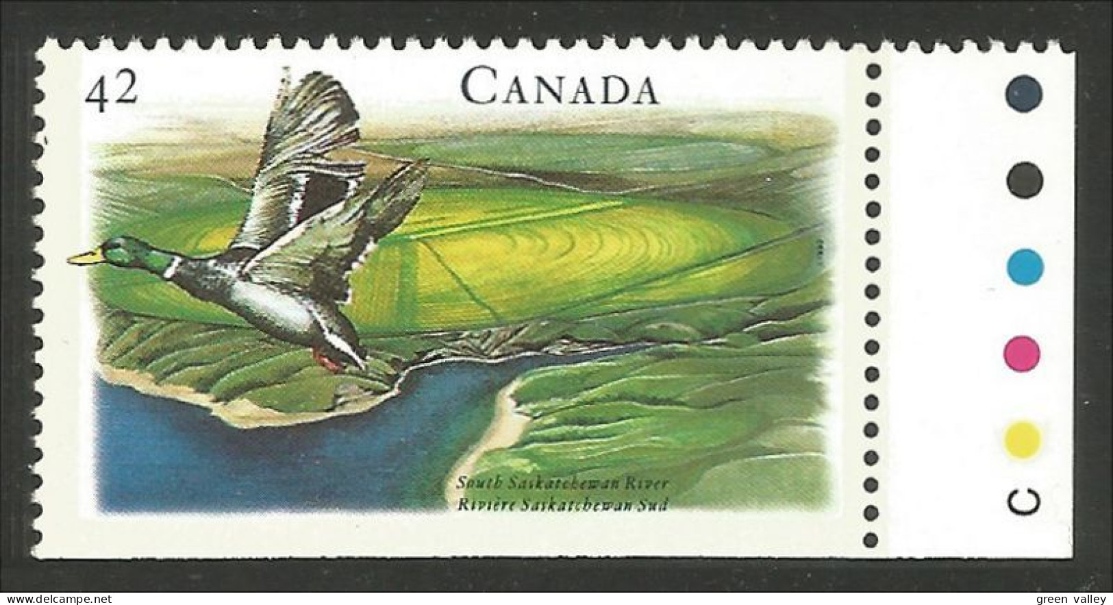 Canada Canard Duck Saskatchewan River MNH ** Neuf SC (C14-12pc) - Unused Stamps