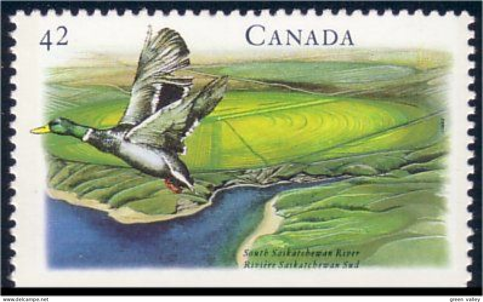 Canada Canard Duck Saskatchewan River MNH ** Neuf SC (C14-12ba) - Ongebruikt