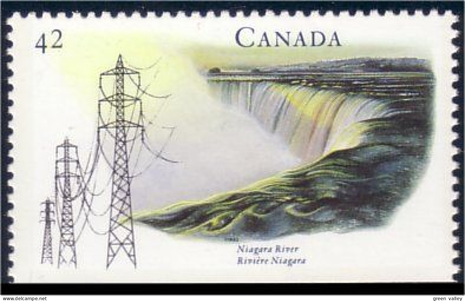 Canada Electricite Hydro Power Eliot River MNH ** Neuf SC (C14-11ba) - Unused Stamps