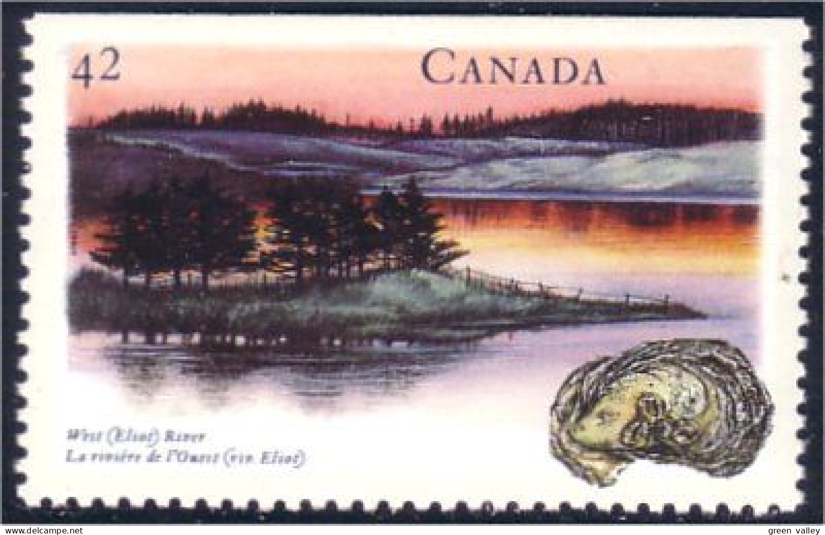 Canada Huitre Oyster Elboz River MNH ** Neuf SC (C14-09hb) - Neufs