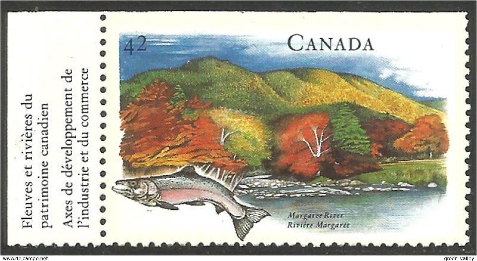Canada Saumon Salmon Margaree River Label MNH ** Neuf SC (C14-08lbl) - Ongebruikt